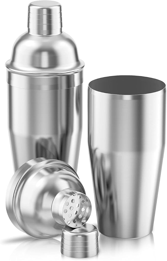 LUCKYGOOBO Cocktail Shaker, 24 oz Martini Shaker, Drink Shaker Built-in Strainer - Image 2