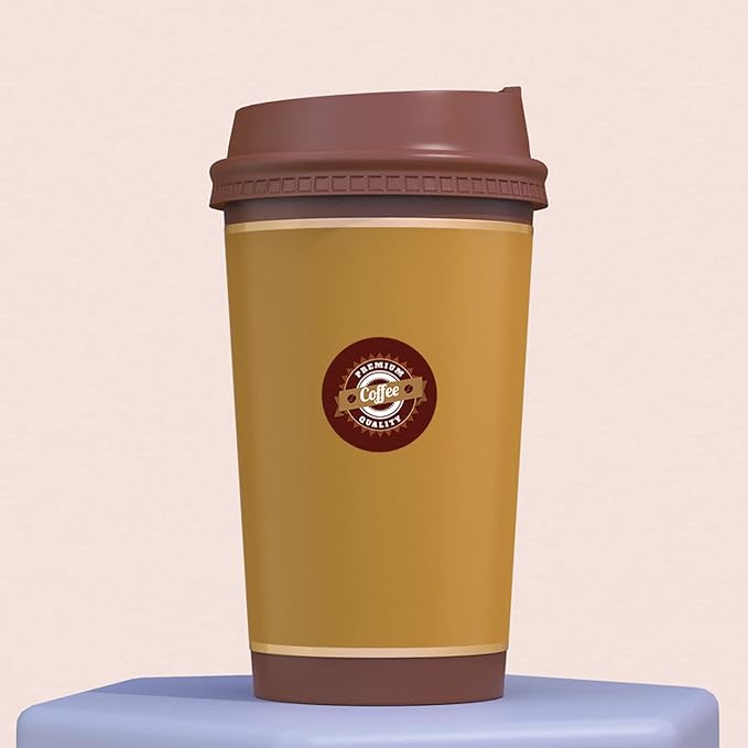 500 Counts Coffee Drinks Stickers Gift Wrap Self-Adhesive Sealing Sticker - Image 5