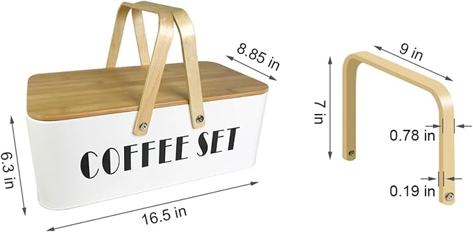 SOTECH Pour Over Coffee Maker Set Pour Over Coffee Dripper Manual Coffee Mill - Image 4