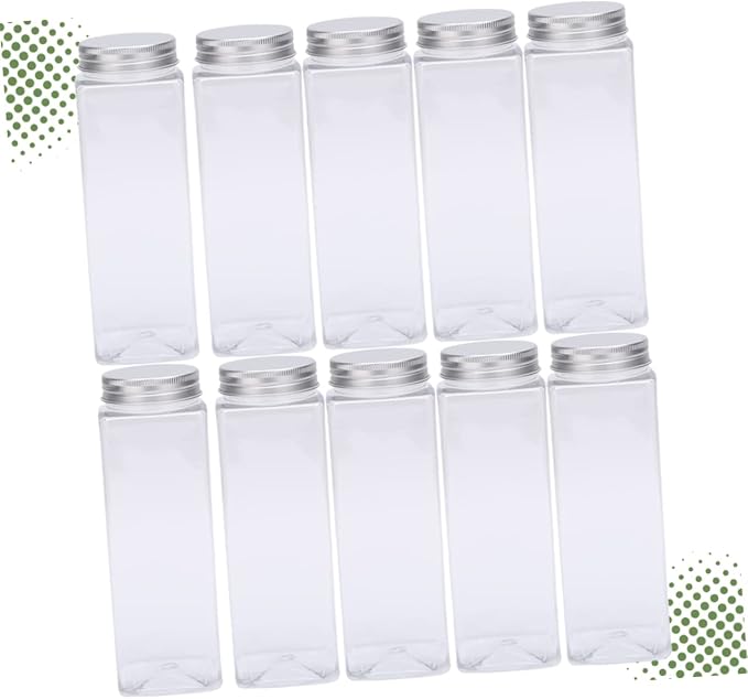 PartyKindom 10Pcs 500ml PET Plastic Drink Bottles - Image 3