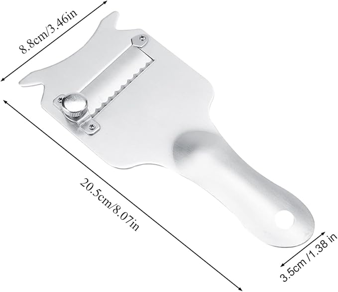 Haofy Stainless Steel Truffle Cheese Slicer Adjustable Blade Chocolate Shaver - Image 4