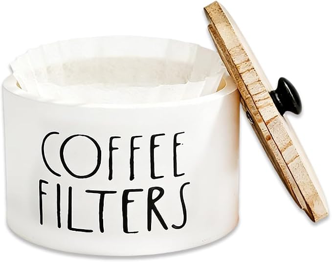 1 Pack White Coffee Filter Holder by JBESUHI