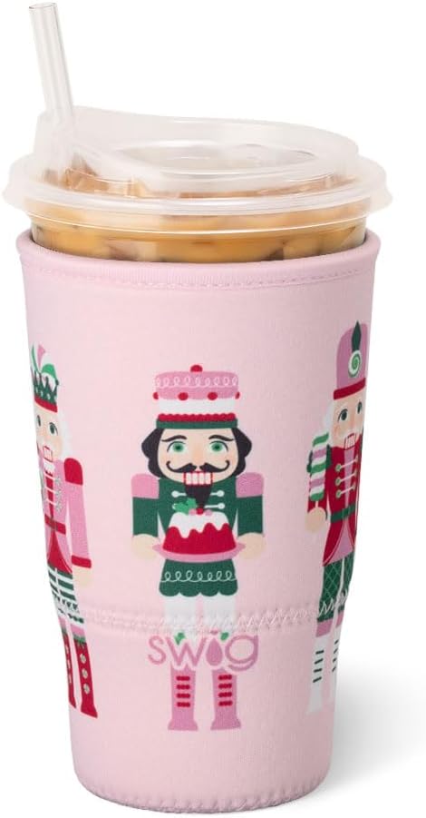 Swig Life Large Iced Cup Coolie, 30-32oz Iced Coffee Cup Insulator Sleeve by SwigLife