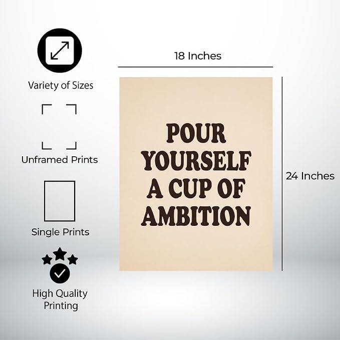 Lawrence Williams Designs Pour Yourself a Cup of Ambition Poster - Image 2
