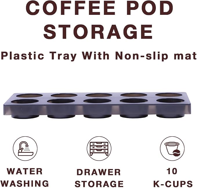 Coffee Pod Storage Organizer for Kitchen Drawer, Holders 60 K CUP, Premium - Image 5