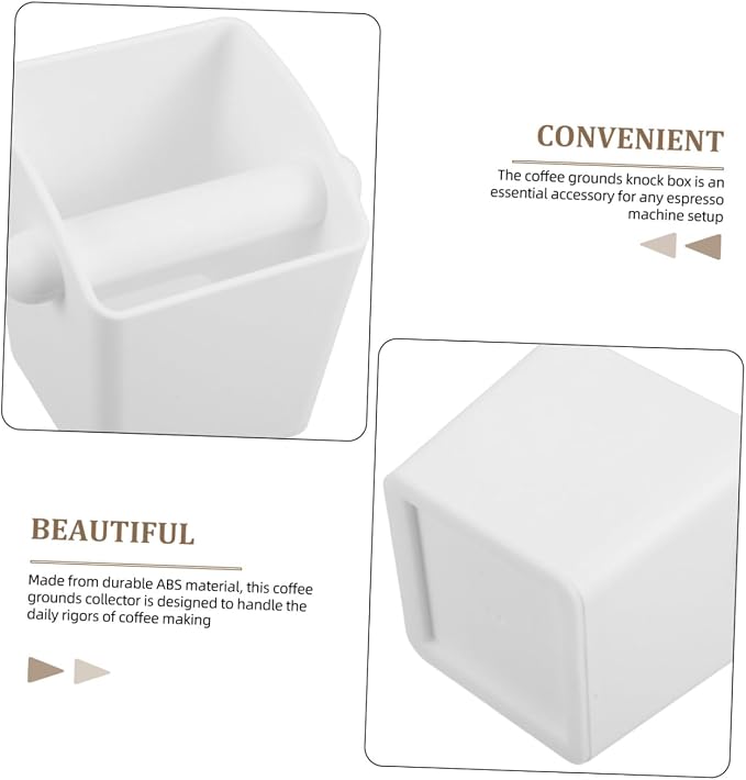 STOBOK Coffee Grounds Collector Modern Espresso Grounds Disposal Box - Image 3