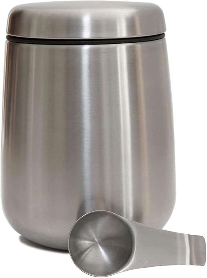 MEKBOK Coffee Canister, Airtight Stainless Steel Kitchen Food Storage Container by MEKBOK