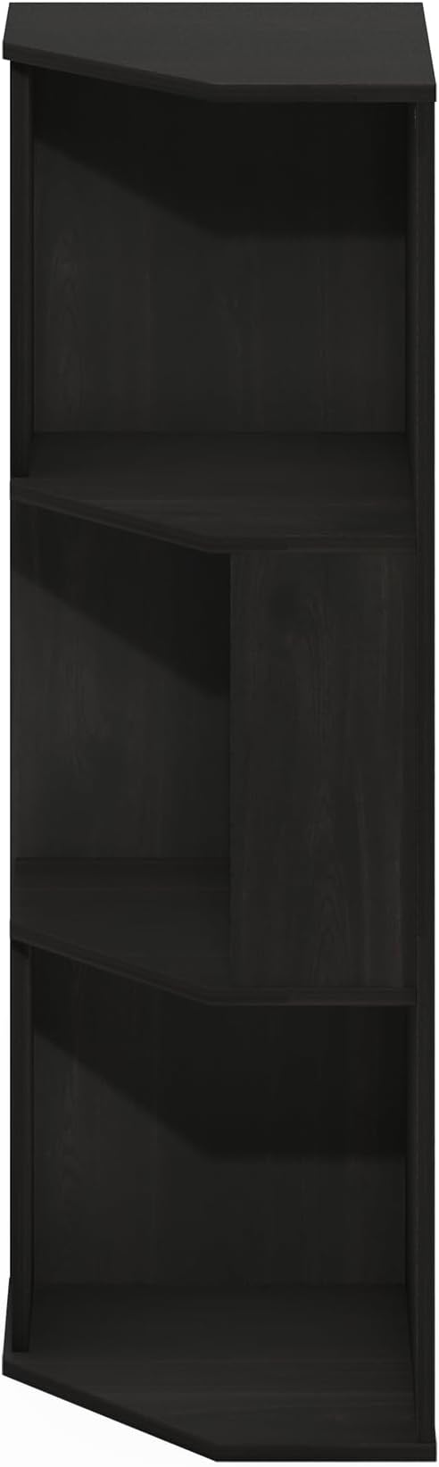 Furinno ECON Corner Shelf, 3-Tier Corner Book Shelf, Standing Storage Shelves - Image 7