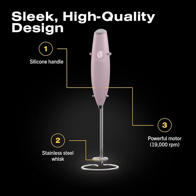 Bean Envy Milk Frother, Coffee Stirrers, Frother Wand, Milk Frother Handheld - Image 4