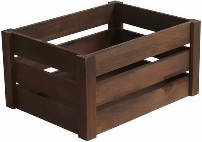 Wooden Storage Crate Multi Use Plant Holder Crate Decorative Wood Display Boxes by Unknown