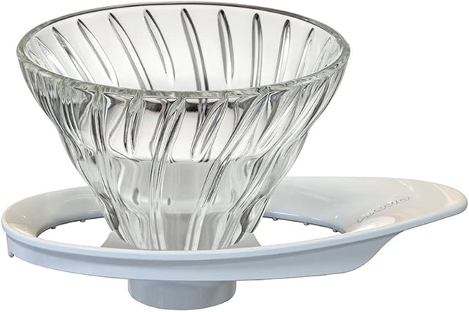 HARIO V60 VDGR-01-B Heat Resistant Glass Transparent Dripper, by Hario