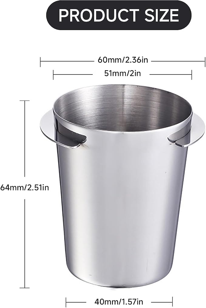 Coffee Dosing Cup 51mm Coffee Bean Dosing Cup, Stainless Steel Coffee Dosing - Image 2