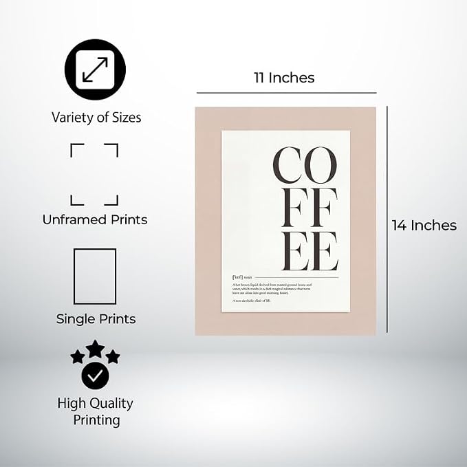 Lawrence Williams Designs Coffee Typography Poster - Image 2