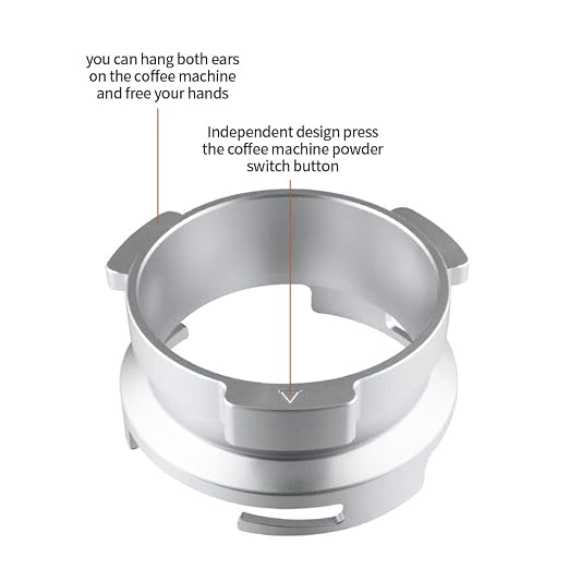 58mm Dosing Ring, Hands-Free Espresso Dosing Funnel Coffee Accessories - Image 4