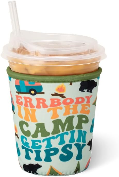 Swig Life Small Iced Cup Coolie, Standard 22oz Iced Coffee Cup Insulator Sleeve by SwigLife