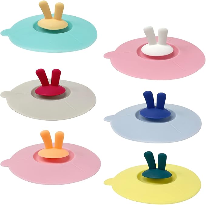 Wrapables Silicone Cup Lids, Anti-Dust Airtight Mug Covers by Wrapables