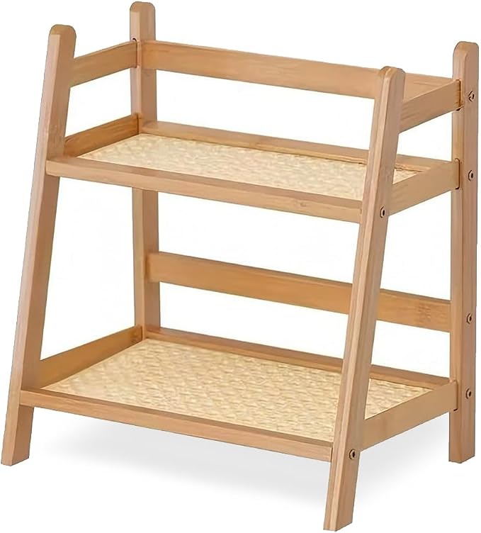 2 Tier Coffee Bar Station Organizer & Bamboo Mug Holder – Countertop Tea and by Unknown
