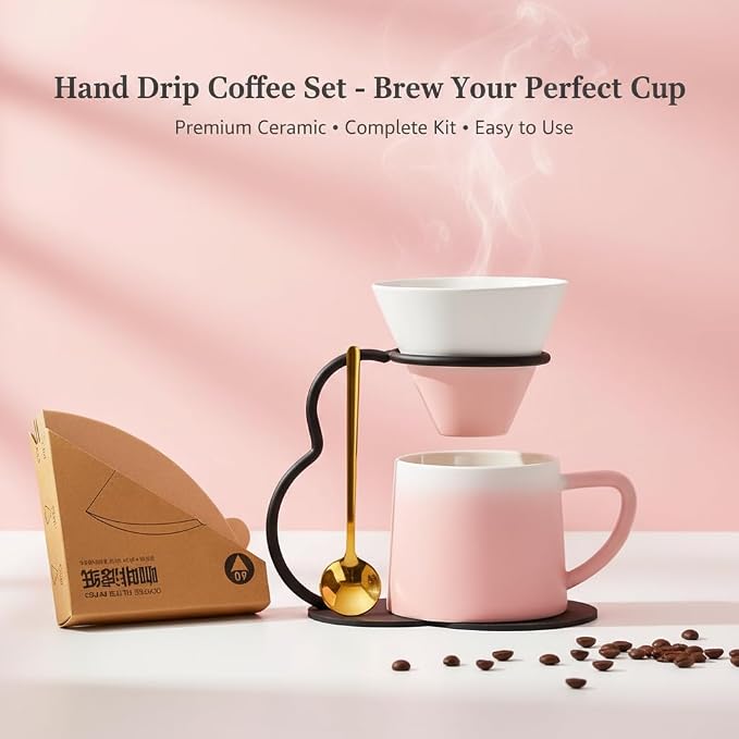 Pour Over Coffee Maker set, Ceramic Coffee Maker - Image 2