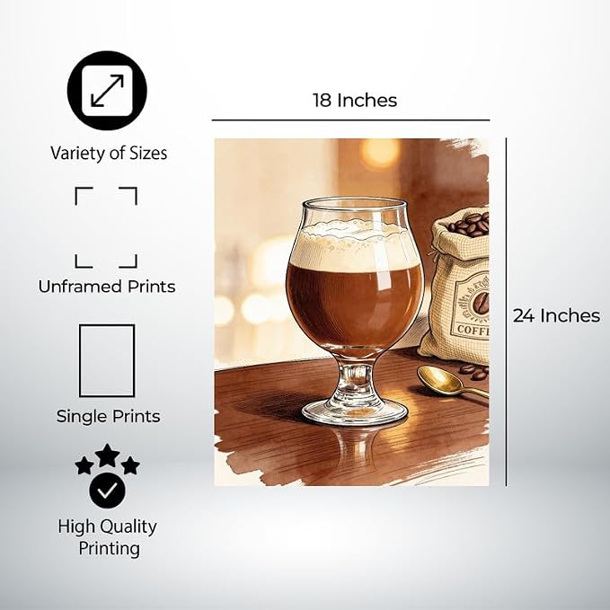 Lawrence Williams Designs Coffee Brew Glass Poster - Image 2