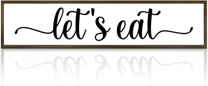 Eat Decor Sign, let's eat Decor, Baking Wood Signs, Kitchen Tiered Tray by Unknown