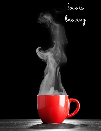 love is brewing: A gift for the coffee lover. A notebook, or diary to record by Unknown