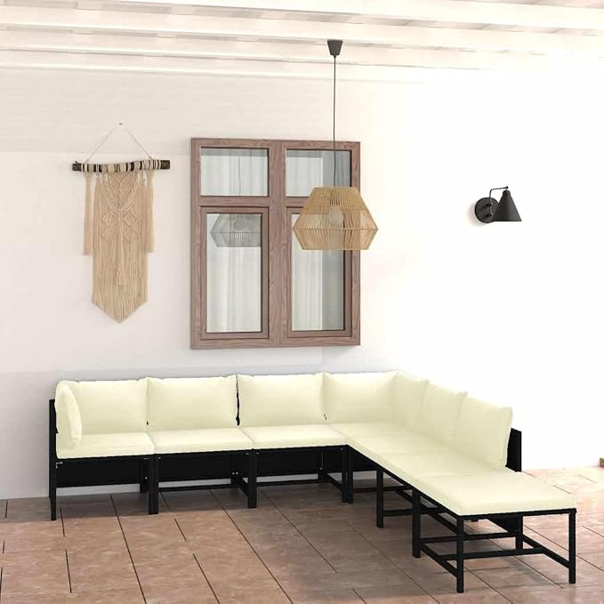 7-Piece Garden Lounge Set, Modular Sofa - Image 2