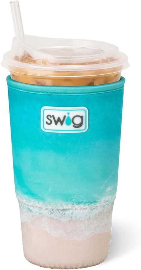 Swig Life Large Iced Cup Coolie, 30-32oz Iced Coffee Cup Insulator Sleeve by SwigLife