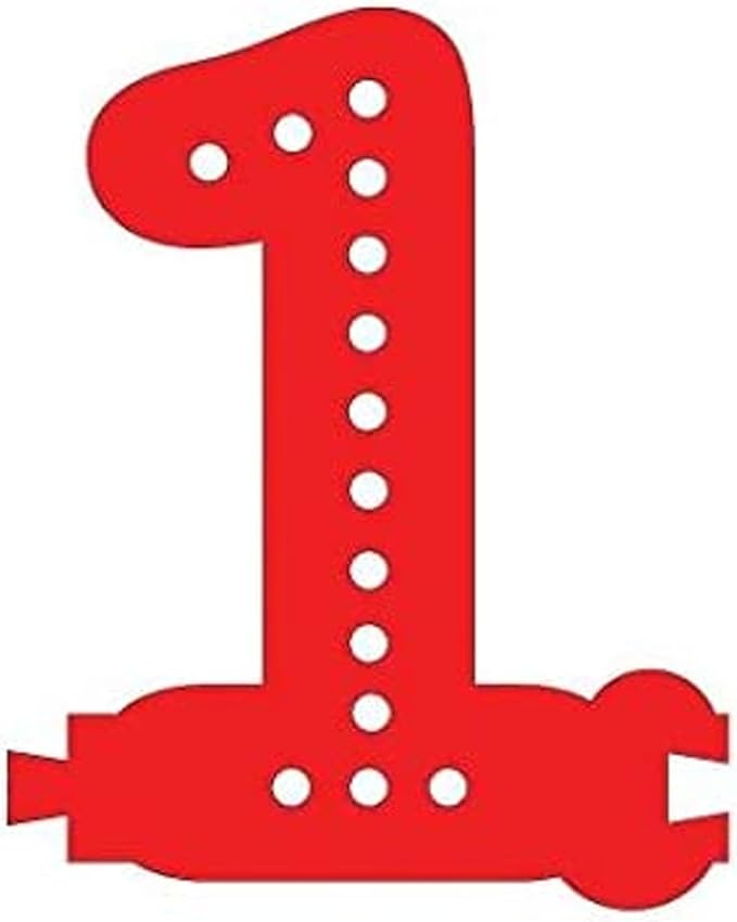 M&T Displays LED Marquee Letter Lights Modular Red Light Up Number Initial - Image 2