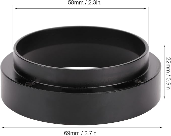 HEEPDD Coffee Dosing Ring Funnel, Magnetic Aluminum Powder Tamping Collar - Image 5