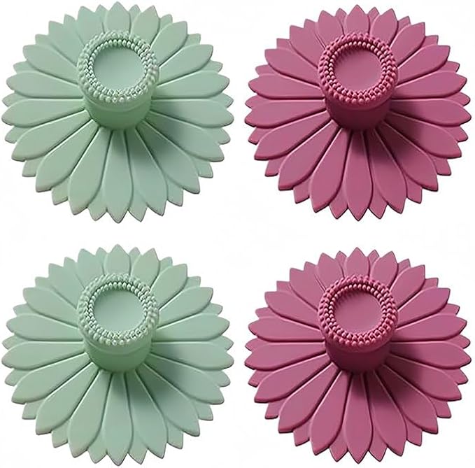 Sunflower Silicone Cup Covers, Reusable & Flexible Mug Covers and Silicone Lids by Unknown