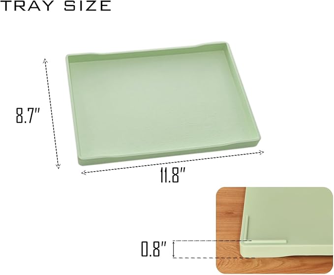 Green Serving Tray for Gathering Small Items | Serving Accessory, Perfume and - Image 6