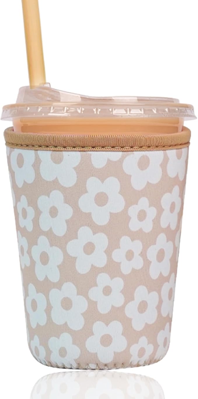 Reusable Insulated Sleeve for Iced Coffee Cup, Coffee Neoprene Sleeve for Cold by Unknown