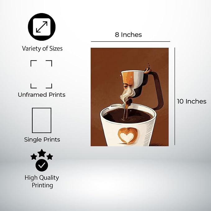 Lawrence Williams Designs Artistic Coffee Pour Poster - Image 2