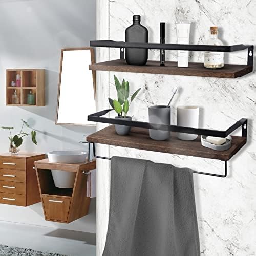 Uten Floating Shelves, Wall Shelves Set of 2, Wall Mounted - Image 2