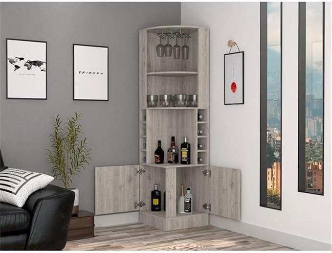 Tuhome Syrah Corner Bar Cabinet - Image 8