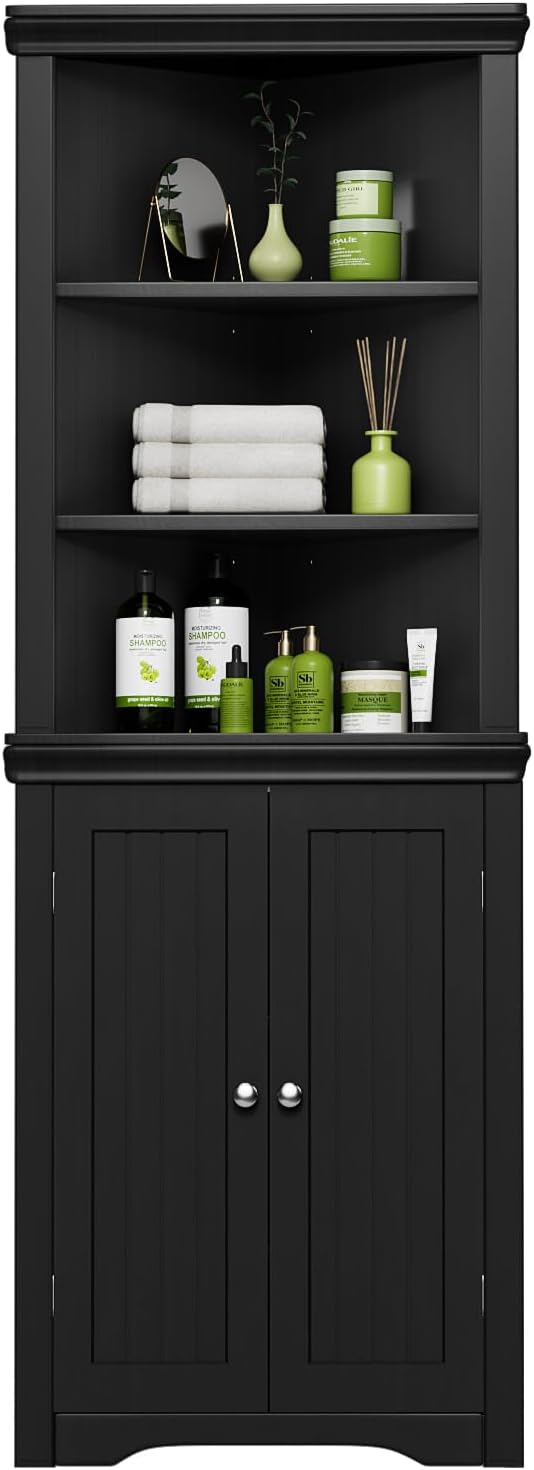 YESHOMY Corner Cabinet, Storage Cupboard - Image 7
