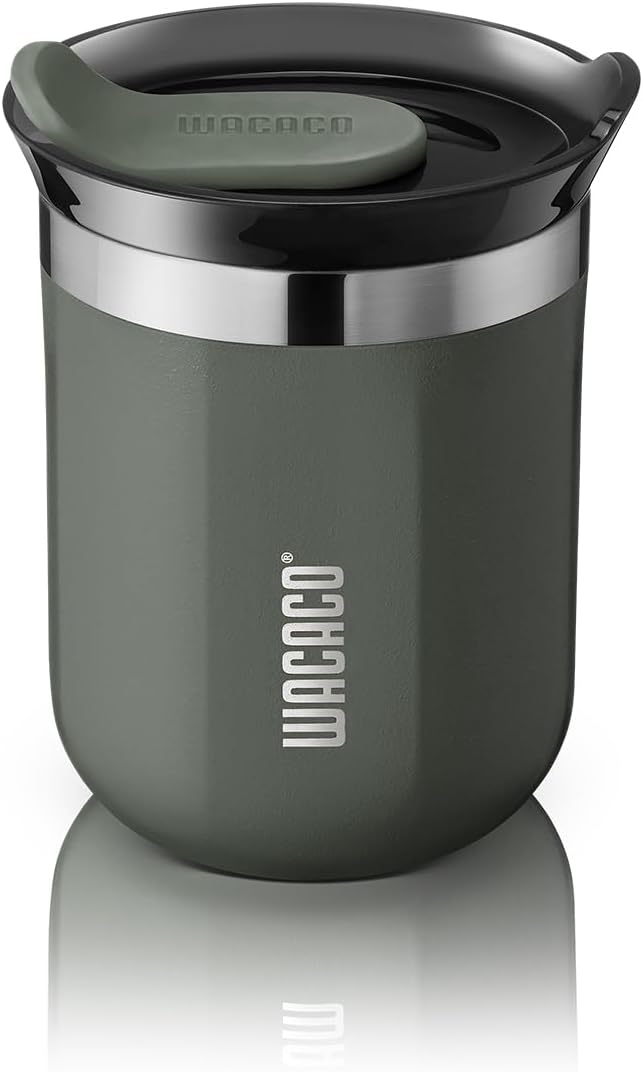 WACACO Octaroma Classico Vacuum Insulated Coffee Mug, Double-wall Stainless by WACACO
