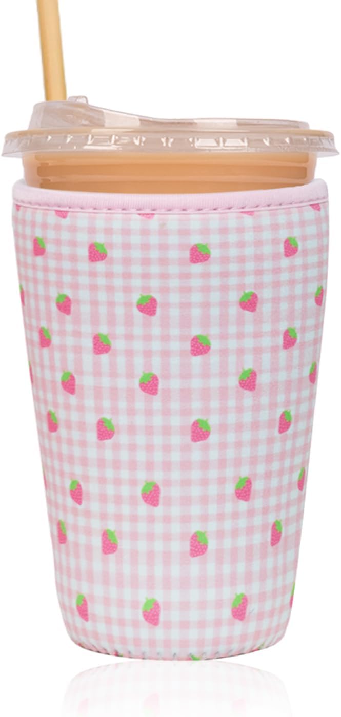 Reusable Insulated Sleeve for Iced Coffee Cup, Coffee Neoprene Sleeve for Cold by Unknown