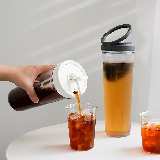 watchget Portable Cold Brew Coffee Maker 34oz/1L Iced Coffee Maker and Tea - Image 5
