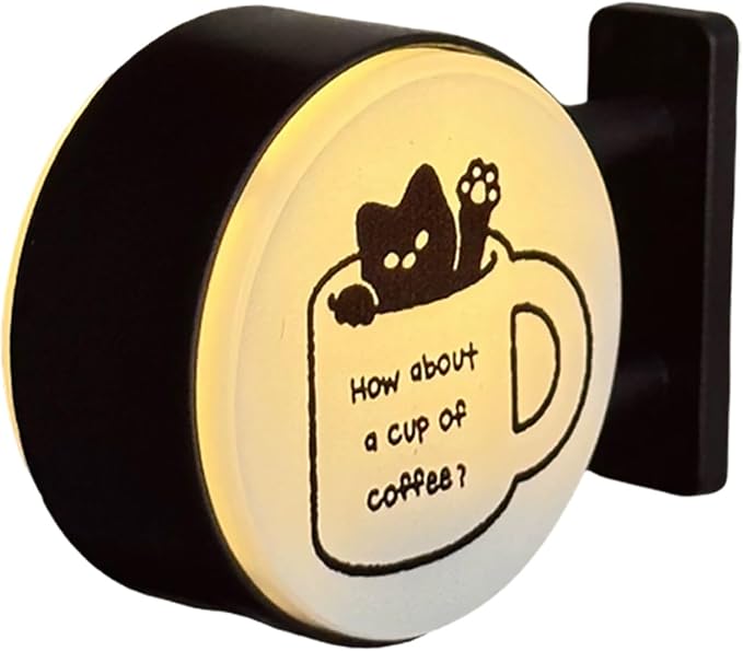 Mini Magnetic Coffee Shop Refrigerator Decor, Retro Neon Sign Fridge Magnets by Unknown