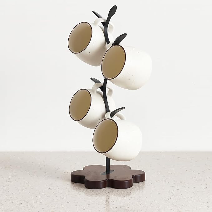 Mug Tree for Coffee Cups – Rustic Mug Holder Stand - Image 7