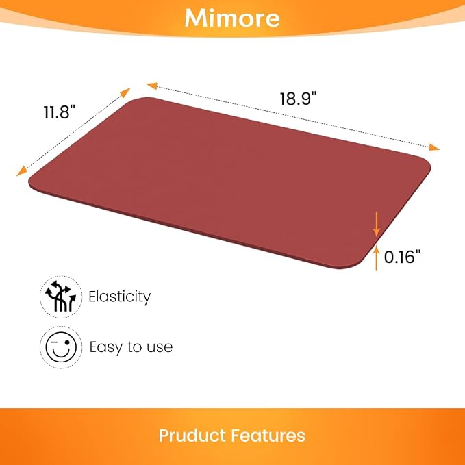 Mimore Red Coffee Bar Mat - Image 5