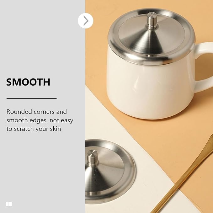 3pcs Stainless Steel Lid 4.8in Cup Covers - Image 3