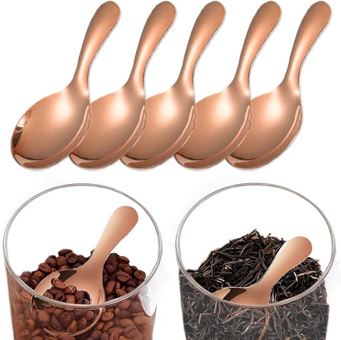 5 Pack Short Handle Scoops for Containers by Yopolaz
