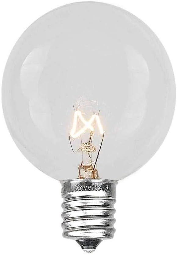 G40 Patio String Lights with 25 Clear Globe Bulbs - Image 2