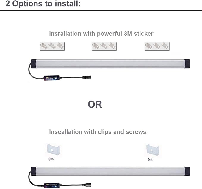 Dimmable Under Cabinet Lighting, RGB LED Light Bar, RF Remote Control Lamp - Image 6