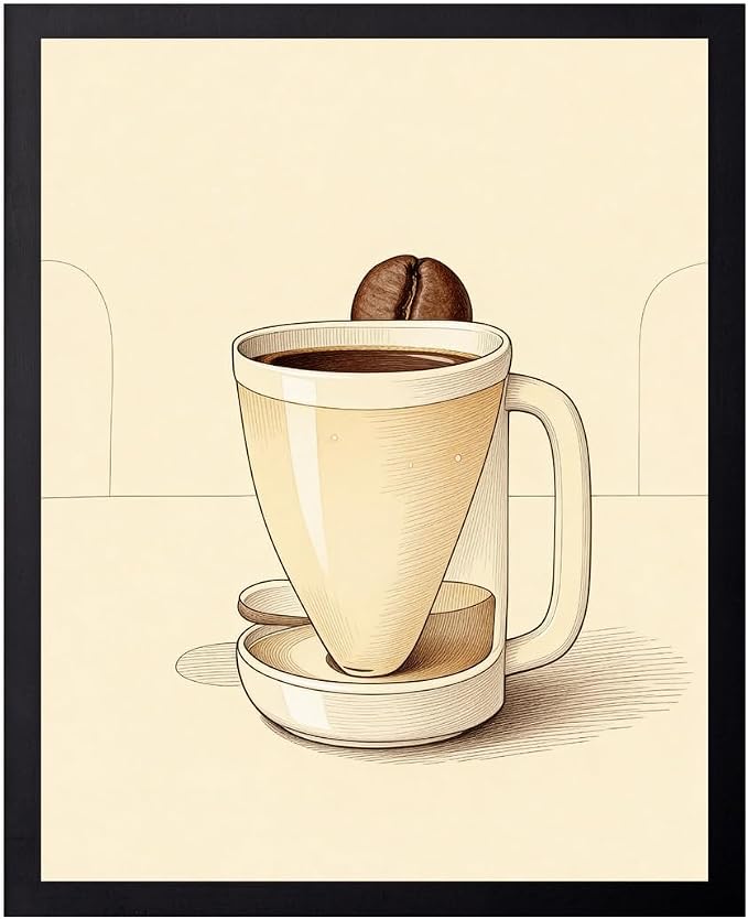 Lawrence Williams Designs Coffee Cup Poster by LawrenceWilliamsDesigns