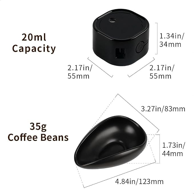 watchget Upgraded 30g Ceramic Coffee Bean Dosing Cup and 20ml Atomizer Rdt - Image 2