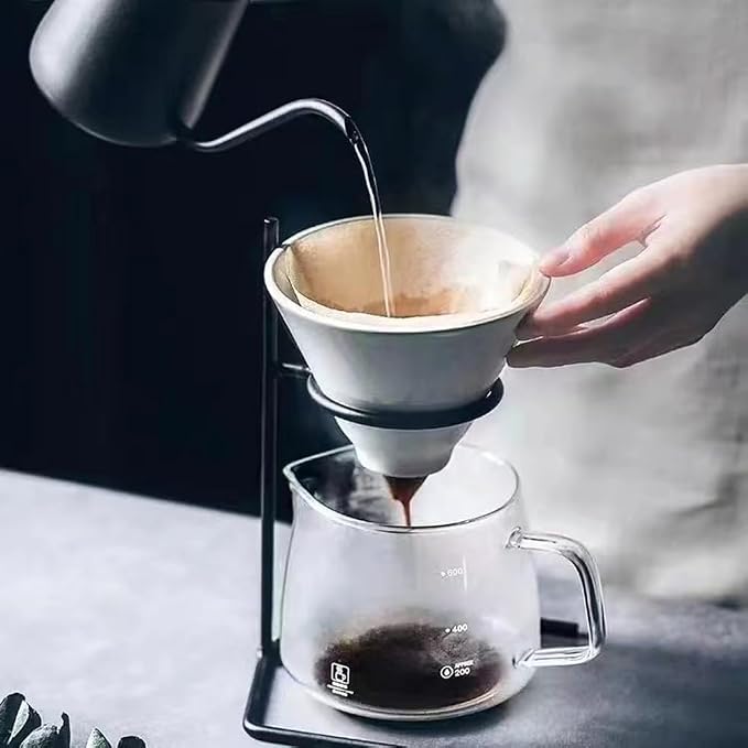 1 Piece Coffee Dripper Stand Spiral Pour Over Coffee Stand Holder Metal Coffee - Image 5