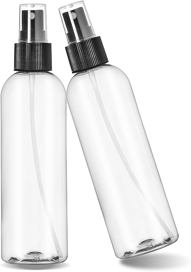ljdeals 8 oz Clear Plastic Spray Bottles, Refillable Empty Bottles - Image 2